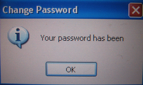 password have to be changed